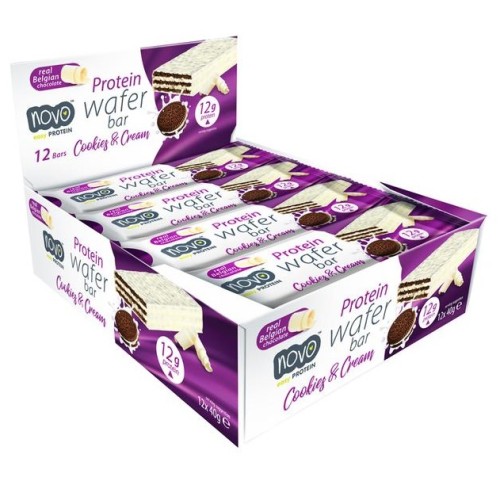 Novo Nutrition Protein Wafer Bar, 1x40 Grams/12 bars box/